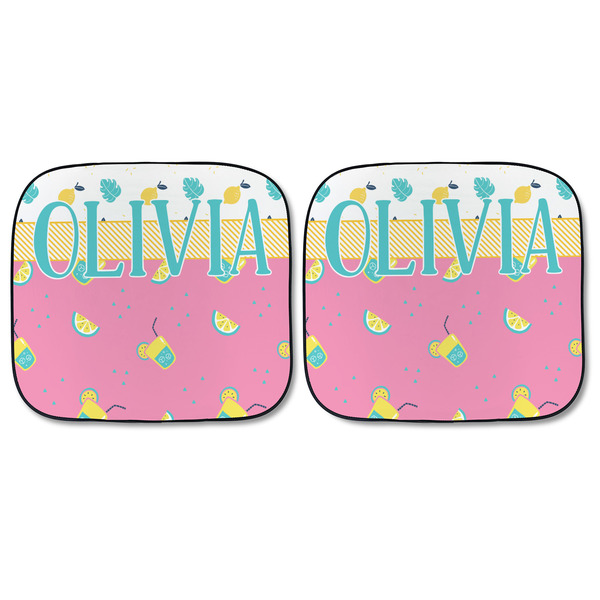 Summer Lemonade Car Sun Shades - FRONT