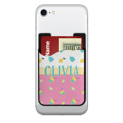 Summer Lemonade 2-in-1 Cell Phone Credit Card Holder & Screen Cleaner (Personalized)