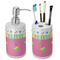 Summer Lemonade Ceramic Bathroom Accessories Set (Personalized)