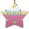 Summer Lemonade Star Ceramic Ornament w/ Name or Text