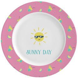 Summer Lemonade Ceramic Dinner Plates (Set of 4) (Personalized)