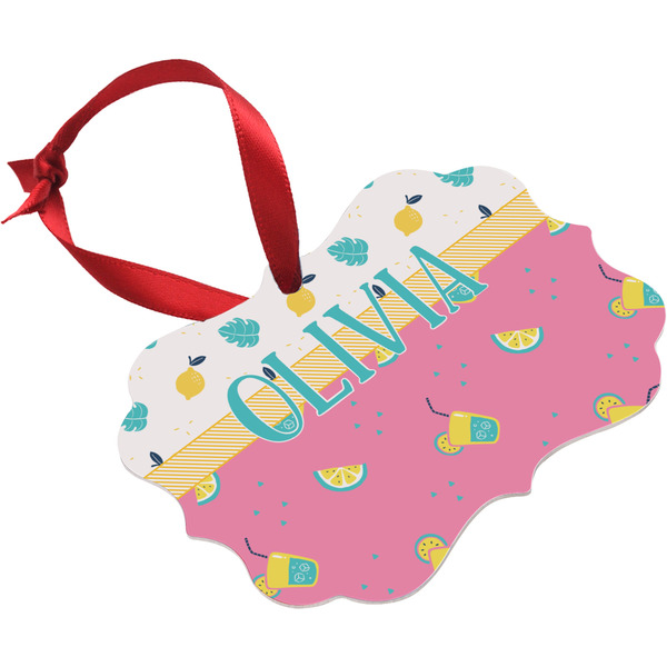 Summer Lemonade Christmas Ornament (Angle View)