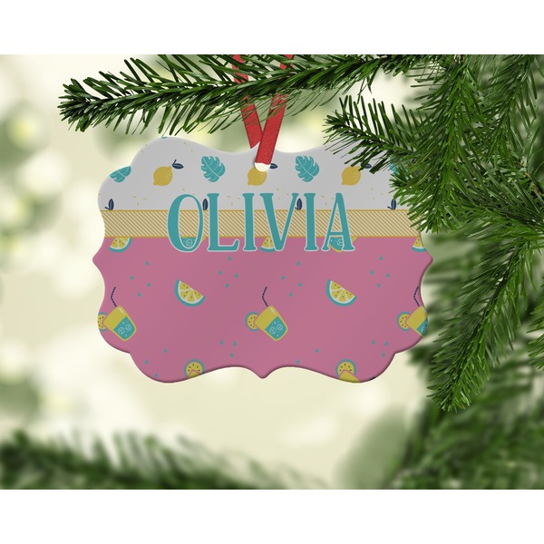 Summer Lemonade Christmas Ornament (On Tree)