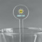 Summer Lemonade 5.5" Round Plastic Stir Sticks - Clear (Personalized)