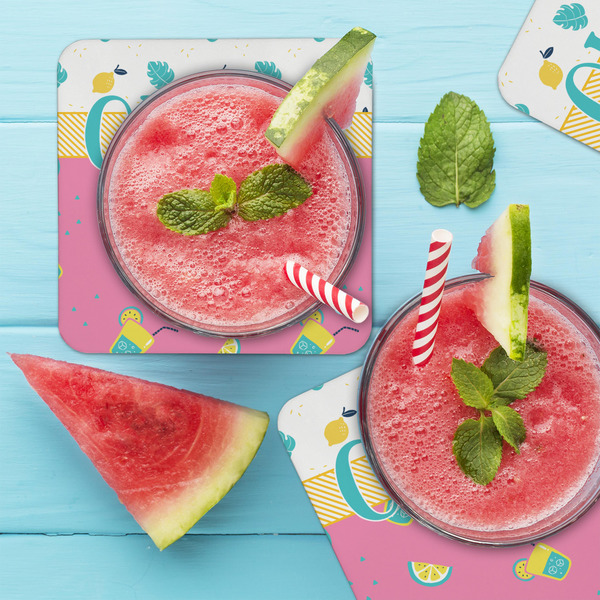 Summer Lemonade Coaster Set - LIFESTYLE