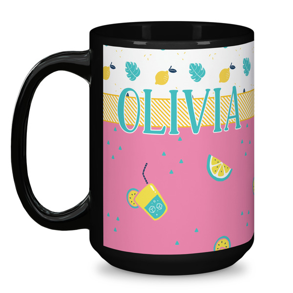 Summer Lemonade Coffee Mug - 15 oz - Black