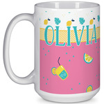 Summer Lemonade 15 Oz Coffee Mug - White (Personalized)