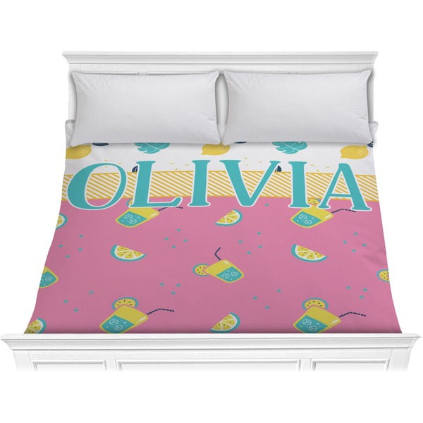 Custom Summer Lemonade Comforter - King (Personalized)