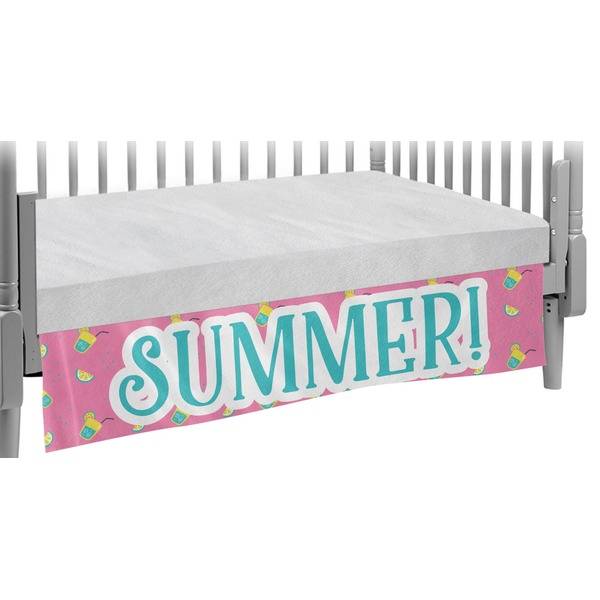 Custom Summer Lemonade Crib Skirt (Personalized)