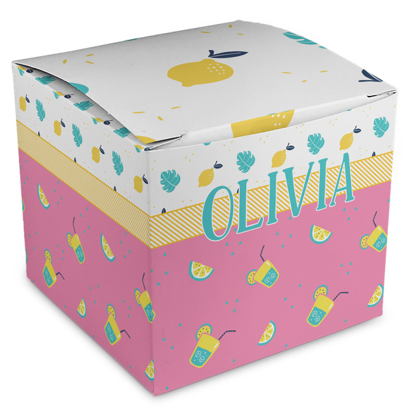 Custom Summer Lemonade Cube Favor Gift Boxes (Personalized)