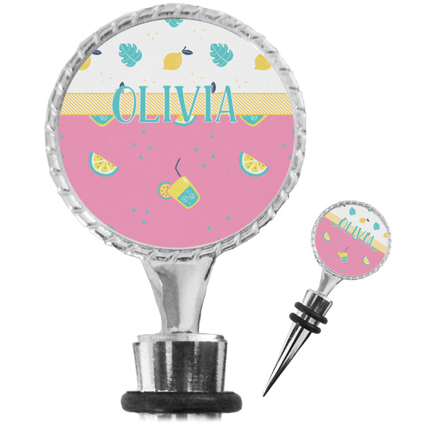 Custom Summer Lemonade Wine Bottle Stopper (Personalized)