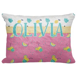 Summer Lemonade Decorative Baby Pillowcase - 16"x12" (Personalized)