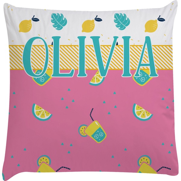 Custom Summer Lemonade Decorative Pillow Case (Personalized)