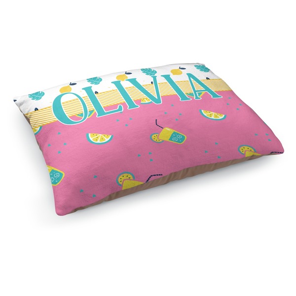 Custom Summer Lemonade Dog Bed - Medium w/ Name or Text