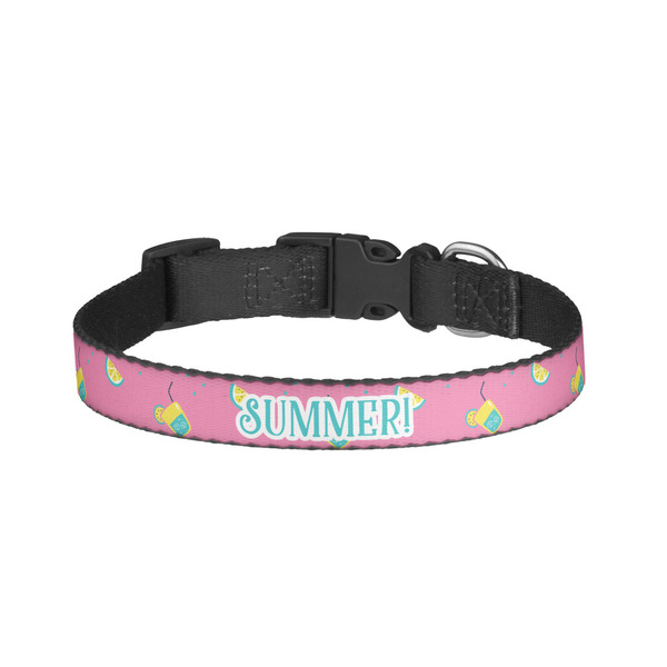 Custom Summer Lemonade Dog Collar - Large (Personalized)