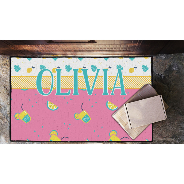 Summer Lemonade Door Mat - LIFESTYLE (Lrg)