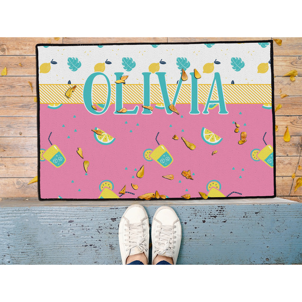 Summer Lemonade Door Mat - LIFESTYLE (Med)