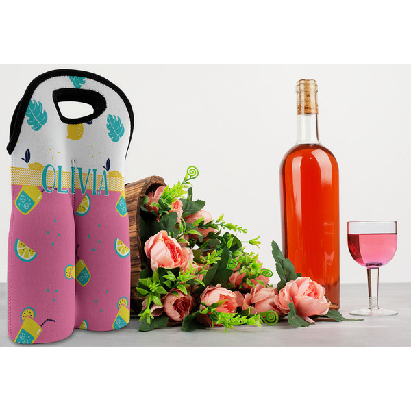 Summer Lemonade Double Wine Tote - LIFESTYLE (new)