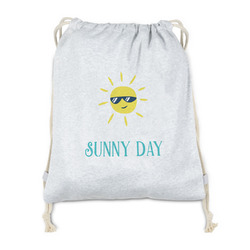 Summer Lemonade Drawstring Backpack - Sweatshirt Fleece - Double Sided (Personalized)