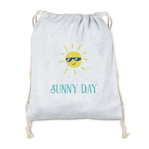 Custom Summer Lemonade Drawstring Backpack - Sweatshirt Fleece - Double Sided (Personalized)