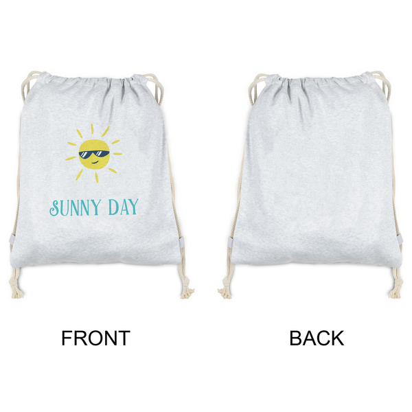 Summer Lemonade Drawstring Backpacks - Sweatshirt Fleece - Single Sided - APPROVAL