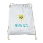 Summer Lemonade Drawstring Backpack - Sweatshirt Fleece (Personalized)