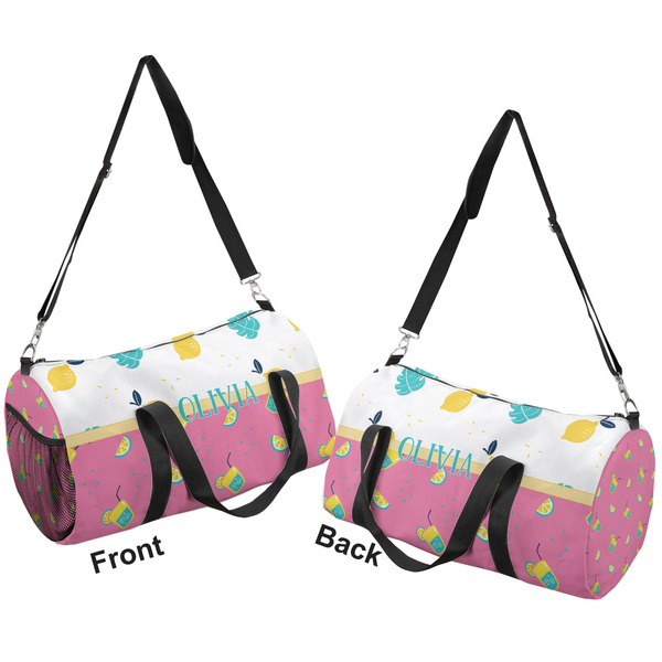 Summer Lemonade Duffle bag large front and back sides