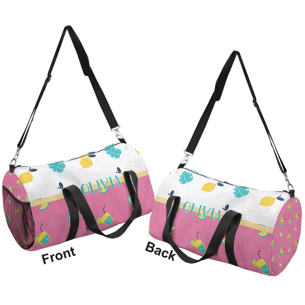 Summer Lemonade Duffle bag small front and back sides