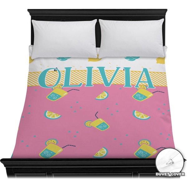Custom Summer Lemonade Duvet Cover - Full / Queen (Personalized)