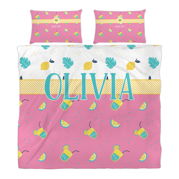 Summer Lemonade Duvet Cover Set - King - Alt Approval