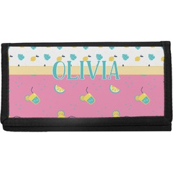 Summer Lemonade Canvas Checkbook Cover (Personalized)