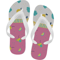 Summer Lemonade Flip Flops (Personalized)