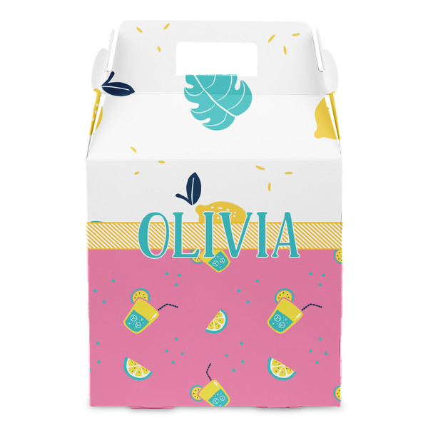 Summer Lemonade Gable Favor Box - Front
