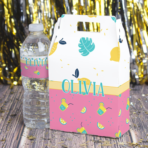 Summer Lemonade Gable Favor Box - In Context
