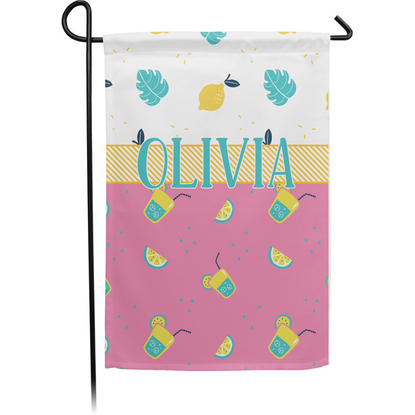 Custom Summer Lemonade Small Garden Flag - Single Sided w/ Name or Text