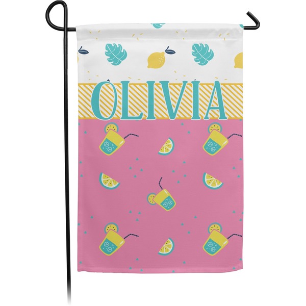 Custom Summer Lemonade Small Garden Flag - Double Sided w/ Name or Text