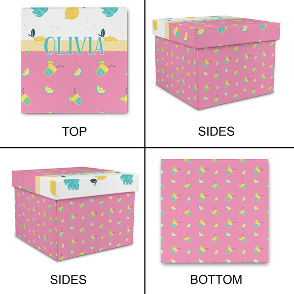Summer Lemonade Gift Boxes with Lid - Canvas Wrapped - Large - Approval