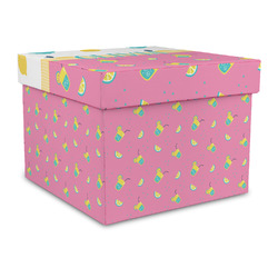 Summer Lemonade Gift Box with Lid - Canvas Wrapped - Large (Personalized)