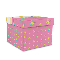 Summer Lemonade Gift Box with Lid - Canvas Wrapped - Medium (Personalized)