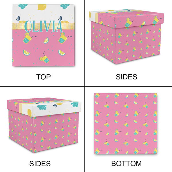 Summer Lemonade Gift Boxes with Lid - Canvas Wrapped - Small - Approval
