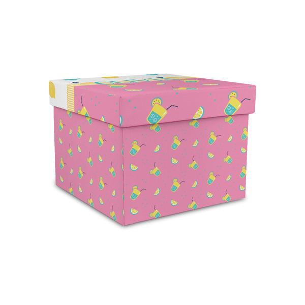 Custom Summer Lemonade Gift Box with Lid - Canvas Wrapped - Small (Personalized)