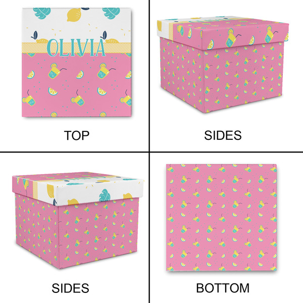 Summer Lemonade Gift Boxes with Lid - Canvas Wrapped - X-Large - Approval