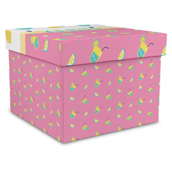 Summer Lemonade Gift Box with Lid - Canvas Wrapped - X-Large (Personalized)