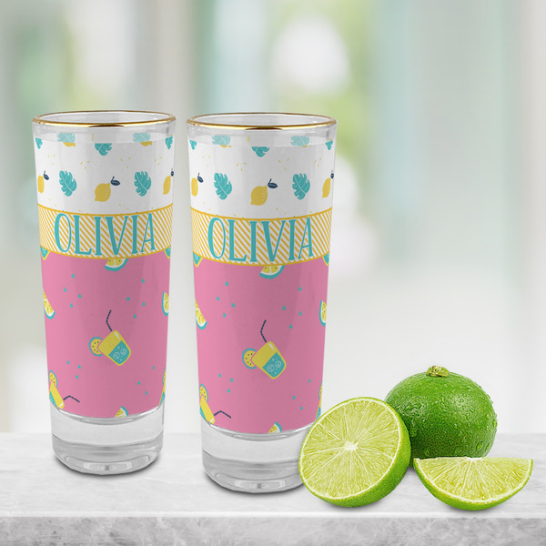 Summer Lemonade Glass Shot Glass - 2 oz - LIFESTYLE