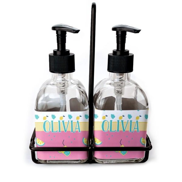 Custom Summer Lemonade Glass Soap & Lotion Bottle Set (Personalized)