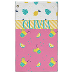 Summer Lemonade Golf Towel - Poly-Cotton Blend w/ Name or Text