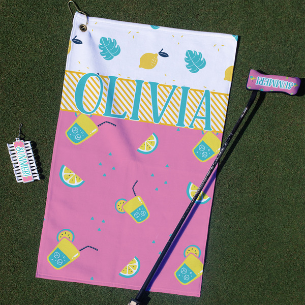 Custom Summer Lemonade Golf Towel Gift Set (Personalized)