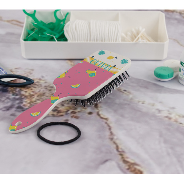 Summer Lemonade Hair Brush - In Bathroom