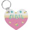 Summer Lemonade Heart Plastic Keychain w/ Name or Text