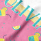 Summer Lemonade Hooded Baby Towel- Detail Close Up